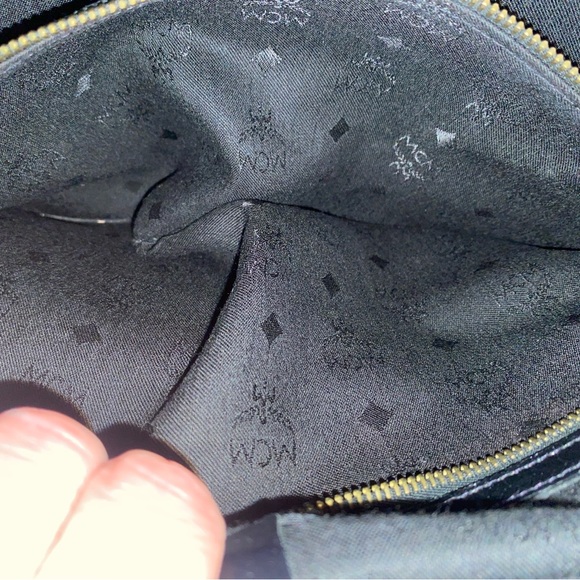 Vintage MCM Viestos Logo Print Black Overnight Bag Large XL - Picture 15 of 16